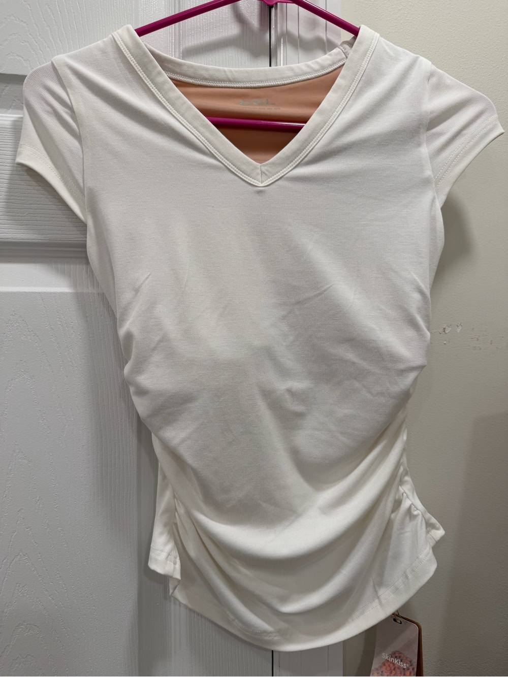OGL- White V-Neck Women's Top XXS